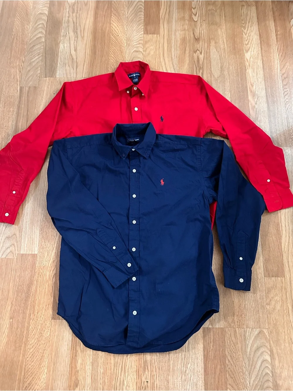 Ralph Lauren kids Button-Down Shirts in Navy and Red